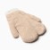 Women's mittens at the lawsuit Minaku Raw 22 cm beige