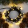 Garland “thread” 5 m, IP20, dark thread, 50 LED, glow warm white, 8 modes, 220 V