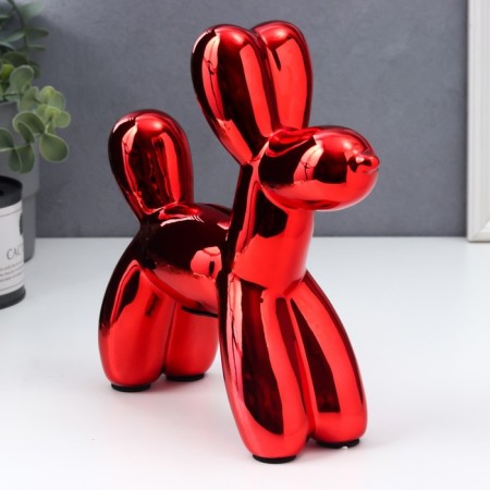 Piggy bank Ceramics "Air Ball - Dog" Red 21x7.5x22 cm-2
