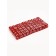Playing bones, 1.6 x 1.6 cm, set 50 pcs, red