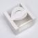 Box under the bento-port with a window, white, 14 x 14 x 8 cm