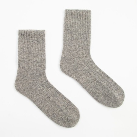 Men's socks with yak down, gray color, size 41-43