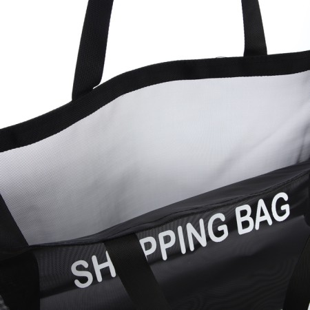 Household bag without fastening, black color-2