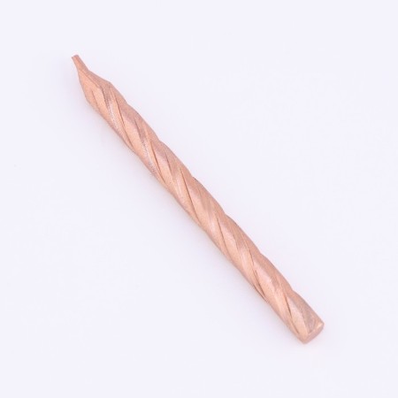 Set of candles for the cake "Spiral", 10 pcs, 6 cm, medium, champagne-7