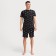 Pajama men's kaftan "f*ck" R.48, black