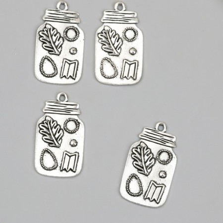 Decor for creativity Metal "Jars with miracles" 3.5x2 cm-1