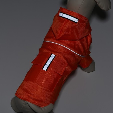 Jacket with reflective stripes, size S, orange (DS 26, OG 40, Osh 34 cm)-4
