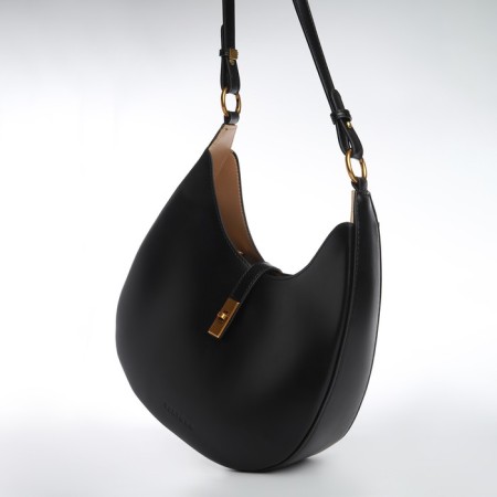 Female bag Textura, cosmetic bag, medium size, black color-3