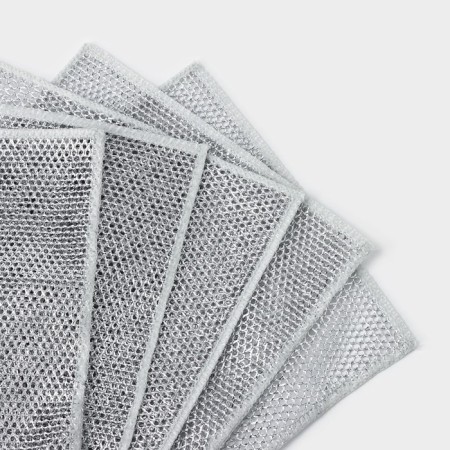 Dishes for washing dishes, metal, single -layer, 5 pcs, 19x19 cm