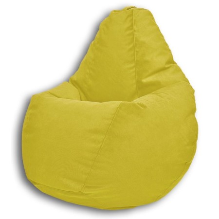 Mear-bag “Pear” Positive Lovely, size l, diameter 80 cm, height 100 cm, velor, lemon color-1