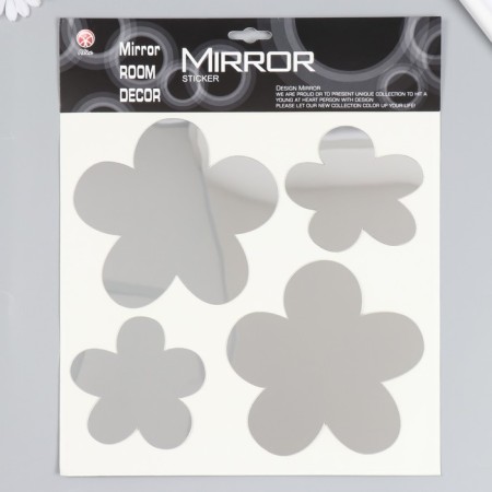 Interior mirror sticker "flowers" 38x31 cm