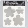 Interior mirror sticker "flowers" 38x31 cm