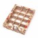 Box for sweets, brown, 12 pcs, craft, "Paris" 19 x 15 x 3.6 cm