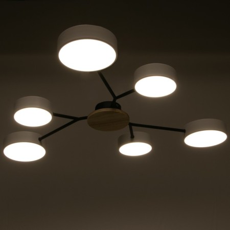 Chandelier 1319/6wt LED 144W 3000-6000k white 75x75x5 cm-2