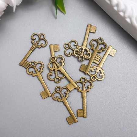 Suspension "Key", color of bronze 2x1 cm-2