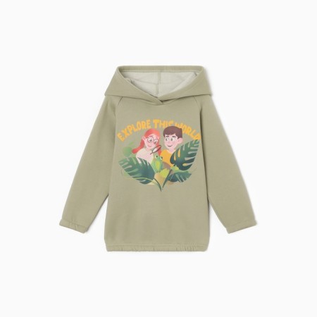 Folder (Hoody) Children's Minaku: Exclusive Print, Olive color, Oversize growth 104 cm