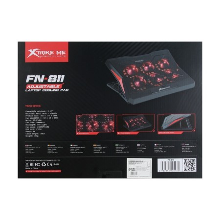Notebook stand Xtrike Me FN-811, 6 fans, 2xUSB, cable 50 mm-5
