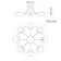 Tetro chandelier, size 74x25x74 cm, 480W 8xe14 IP 20
