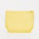 Cosmetic bag with zip-gl, transparent/yellow color