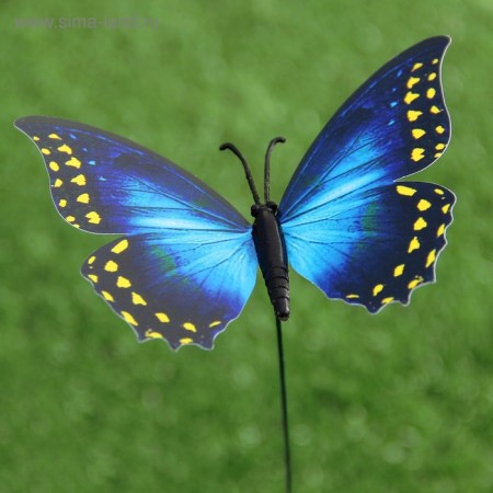 Sadter Garden "Butterfly" 10x8cm, 30cm, mix / packing 25pcs, price per pcs-14