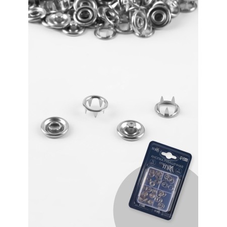 Buttons Rubash OPRD D11MM (nab 10pc price for nab) stainless steel silver blister Tr