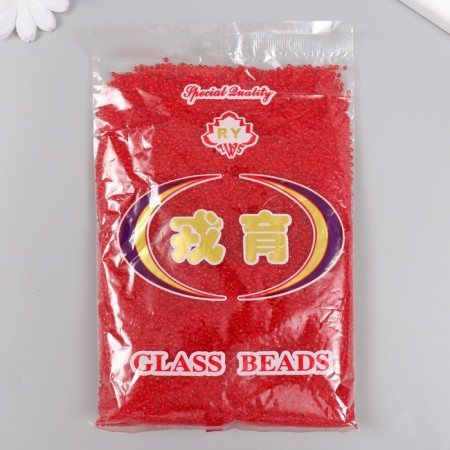 Glass beads 12/0 "scarlet" transparent 450 gr-2