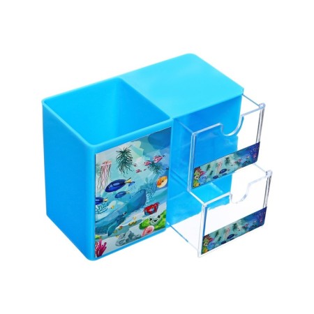 Set of desktop stationery, 6 items, Calligrata "Sea"-2