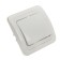 Smartbuy switch "Mars", 10 A, 1 key, hidden, white