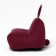 Milk-Milk chair, size 80x90 cm velor, burgundy color