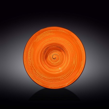 Deep plate Wilmax England Spiral, D = 24 cm, 200 ml, Orange color