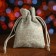 Gift bag from canvases, gray, 7 x 9 cm