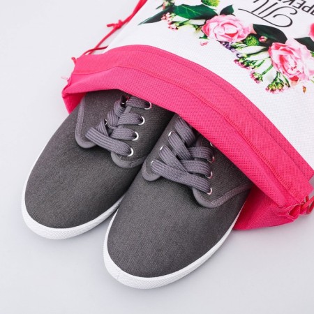 A bag for shoes "You are beautiful" waterproof canvas 30 x 40 cm-2