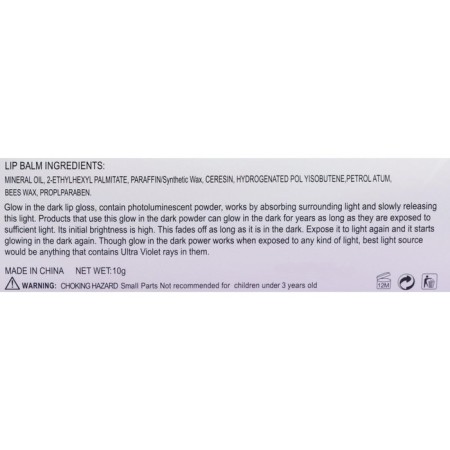 Lip balm "glass", a mix of flowers and aromas, glowing in the dark-13