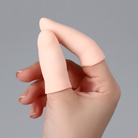 Fingers, silicone, 2 pcs, 2 pcs, beige-1