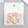 Decor for creativity Metal "drop" volumetric gold, crystal 1.4x1.4x1.7 cm