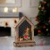 LED figure "House with a deer" 16 × 11 × 4.5 cm, wood, batteries AAAX2 (not in the kit), glow warm white