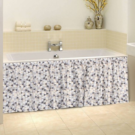 The bathroom curtains Ethel "Triangles" 160x48 cm, 80% HL, 20% PE-3