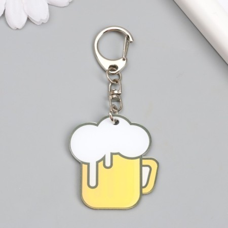 Acryl key a "beer mug" 4.2x4 cm