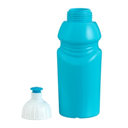 Bicycle bottle, 400 ml, with a drinker, 18 x 6.2 x 6.2 cm, blue-1