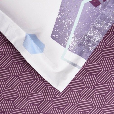 Bed linen 2 joint venture Eric Lilac, size 215x240 cm, 175x210 cm, 50x70 cm - 2 pcs, 70x70 cm - 2 pcs.-2