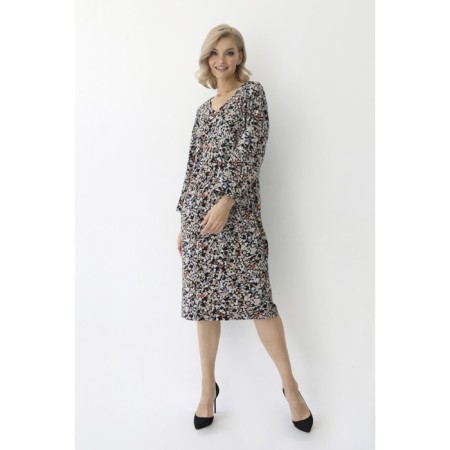 Women's dress with a belt, size 44-3