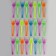 Plastic forks, set 24 in a set, Mix colors