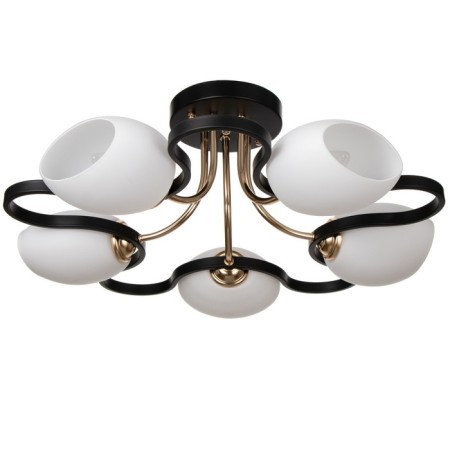 Chandelier 2780/5 E27 40W black and gold 55x55x25 cm Bayerlux
