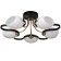 Chandelier 2780/5 E27 40W black and gold 55x55x25 cm Bayerlux