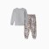 Pajama for a boy (longshilly/pants), gray/hedgehog color, height 98cm