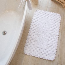 Rug in the bathroom Arya Mary, 60x100 cm, white color