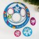 New Year's stencil spirograph "Draw a snowflake"