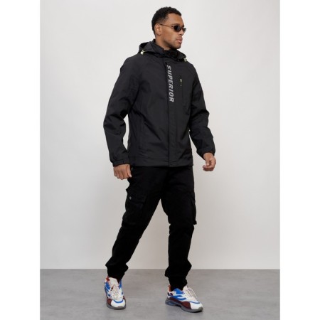 Sports male jacket, size 50, black color-11