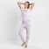 Female home set (T -shirt/pants), white color, size 50