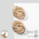 Earrings Metal "Congo-Kold", Color Gold